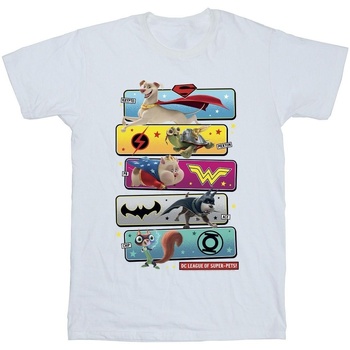 Vêtements Garçon T-shirts manches courtes Dc Comics DC League Of Super-Pets Character Pose Blanc