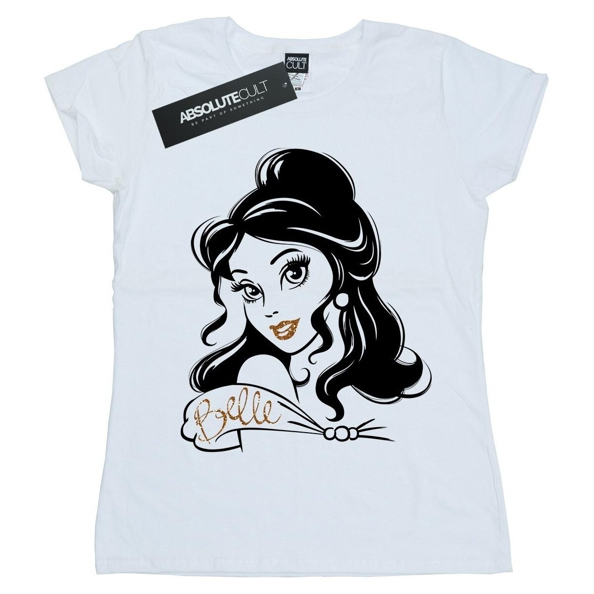 Vêtements Femme T-shirts manches longues Disney Belle Sparkle Blanc