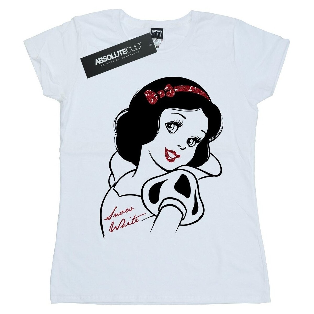 Vêtements Femme T-shirts manches longues Disney Snow White Glitter Blanc