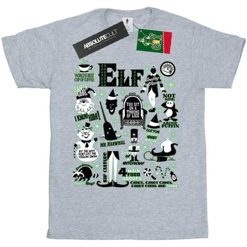 Vêtements Garçon T-shirts manches courtes Elf Infographic Poster Gris
