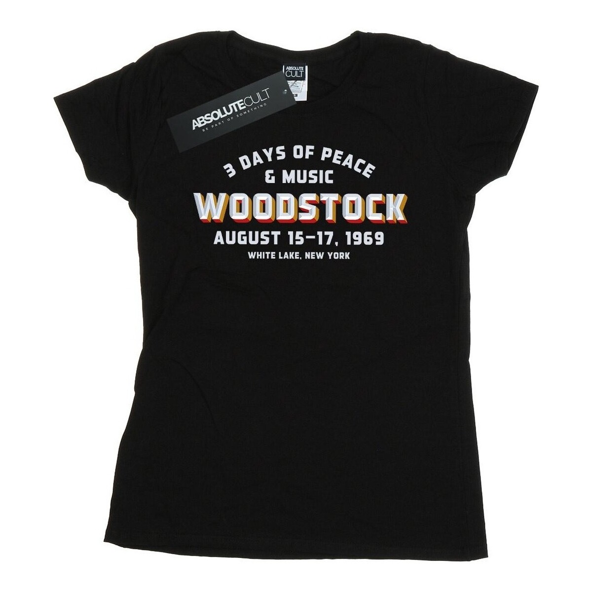 Vêtements Femme T-shirts manches longues Woodstock Varsity 1969 Noir