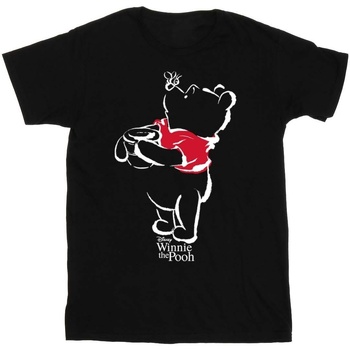 Vêtements Fille T-shirts manches longues Disney Winnie The Pooh Drawing Noir