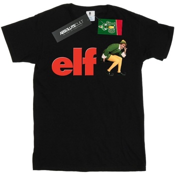 Vêtements Garçon T-shirts manches courtes Elf Crouching Logo Noir