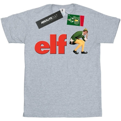 Vêtements Garçon T-shirts manches courtes Elf Crouching Logo Gris
