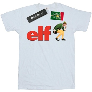 Vêtements Garçon T-shirts manches courtes Elf Crouching Logo Blanc