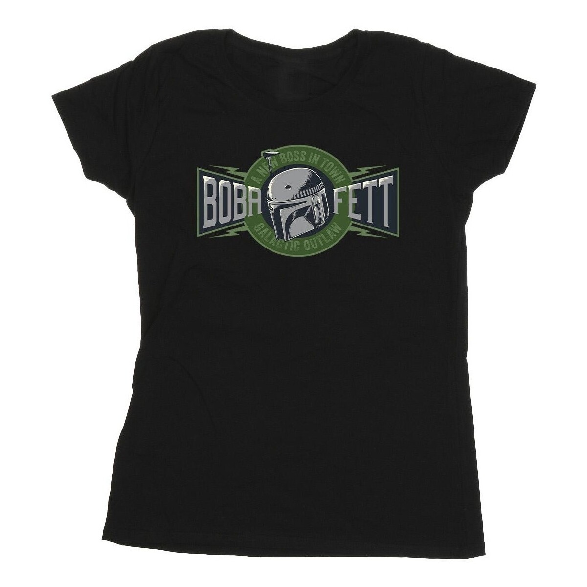 Vêtements Femme T-shirts manches longues Star Wars: The Book Of Boba Fett New Outlaw Boss Noir