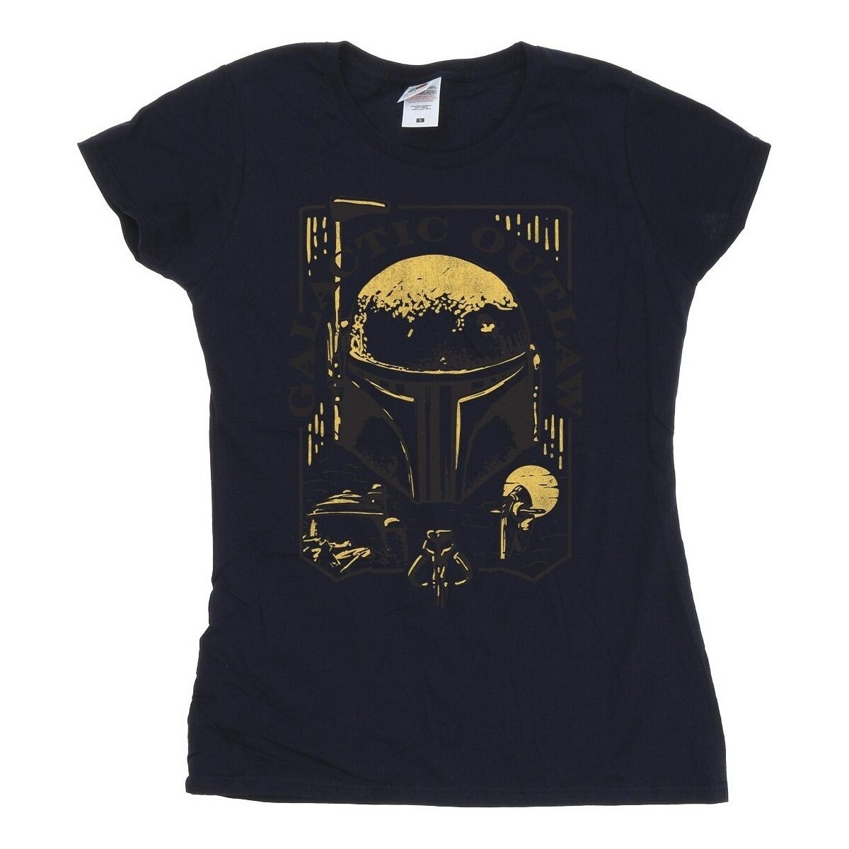 Vêtements Femme T-shirts manches longues Star Wars: The Book Of Boba Fett Galactic Outlaw Distress Bleu