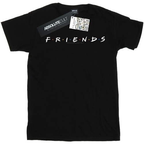Vêtements Garçon T-shirts manches courtes Friends Text Logo Noir