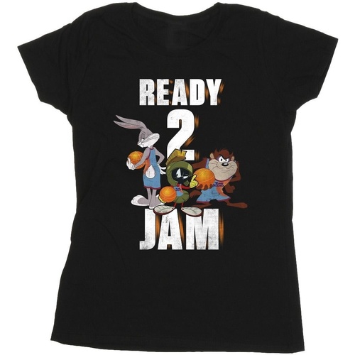 Vêtements Femme T-shirts manches longues Space Jam: A New Legacy Ready 2 Jam Noir