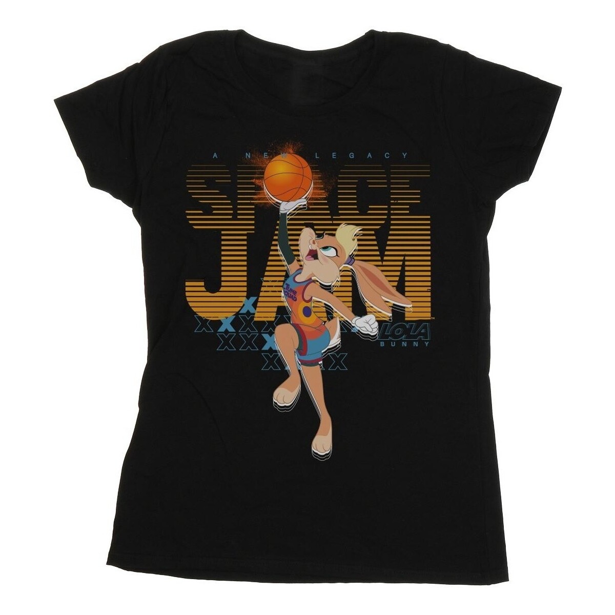 Vêtements Femme T-shirts manches longues Space Jam: A New Legacy Lola Basketball Fade Noir