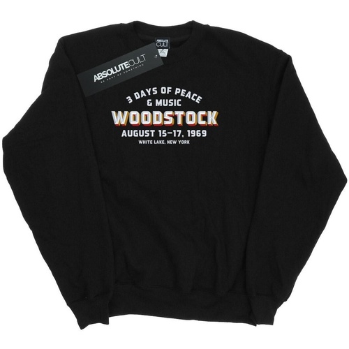 Vêtements Garçon Sweats Woodstock Varsity 1969 Noir