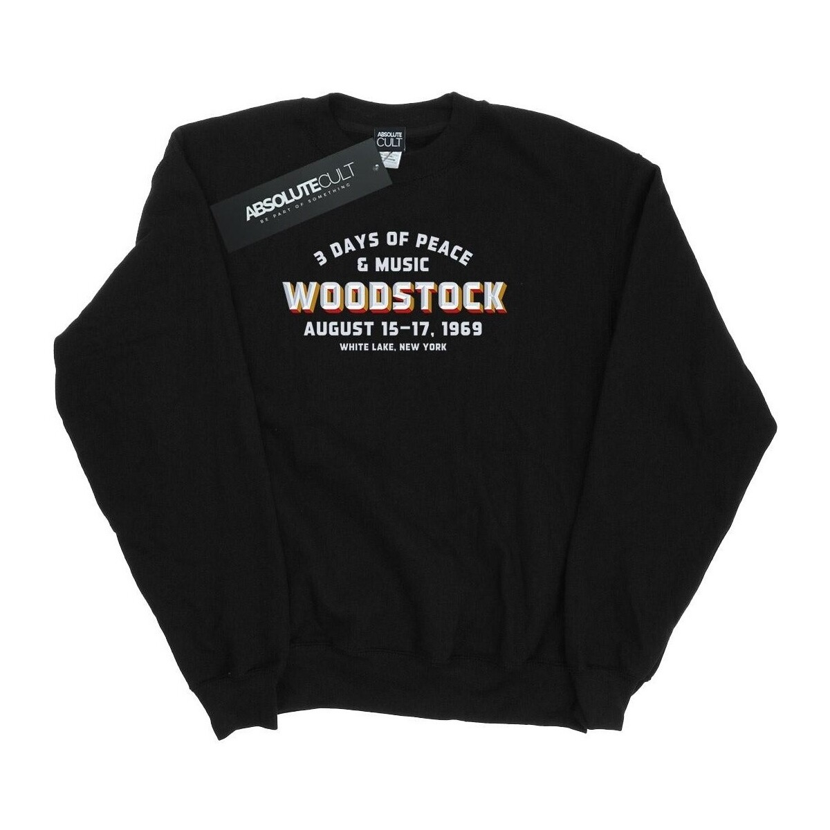 Vêtements Garçon Sweats Woodstock Varsity 1969 Noir