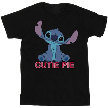 Vêtements Garçon T-shirts manches courtes Disney Lilo And Stitch Stitch Cutie Pie Noir