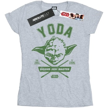 Vêtements Femme T-shirts manches longues Disney Yoda Collegiate Gris
