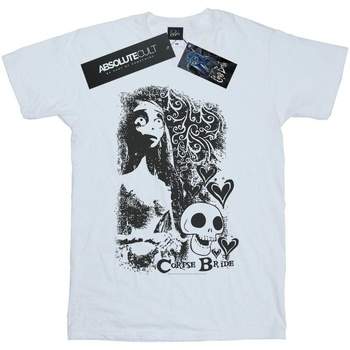 Vêtements Fille T-shirts manches longues Corpse Bride Skull Logo Blanc