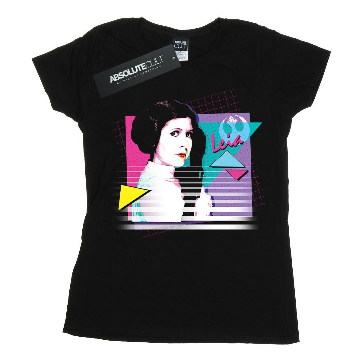Vêtements Femme T-shirts manches longues Disney Princess Leia Neon Noir