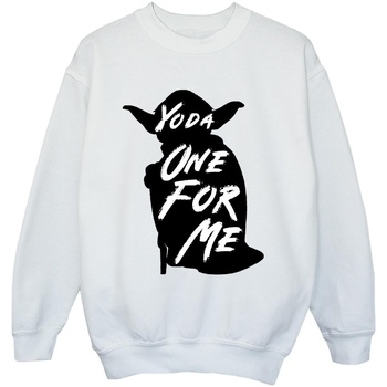 Vêtements Garçon Sweats Disney Yoda One For Me Blanc