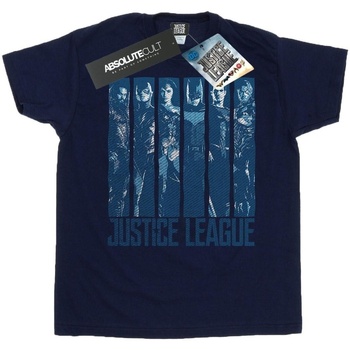 Vêtements Fille T-shirts manches longues Dc Comics Justice League Movie Double Indigo Bleu
