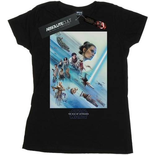 Vêtements Femme T-shirts manches longues Star Wars: The Rise Of Skywalker Resistance Poster Noir
