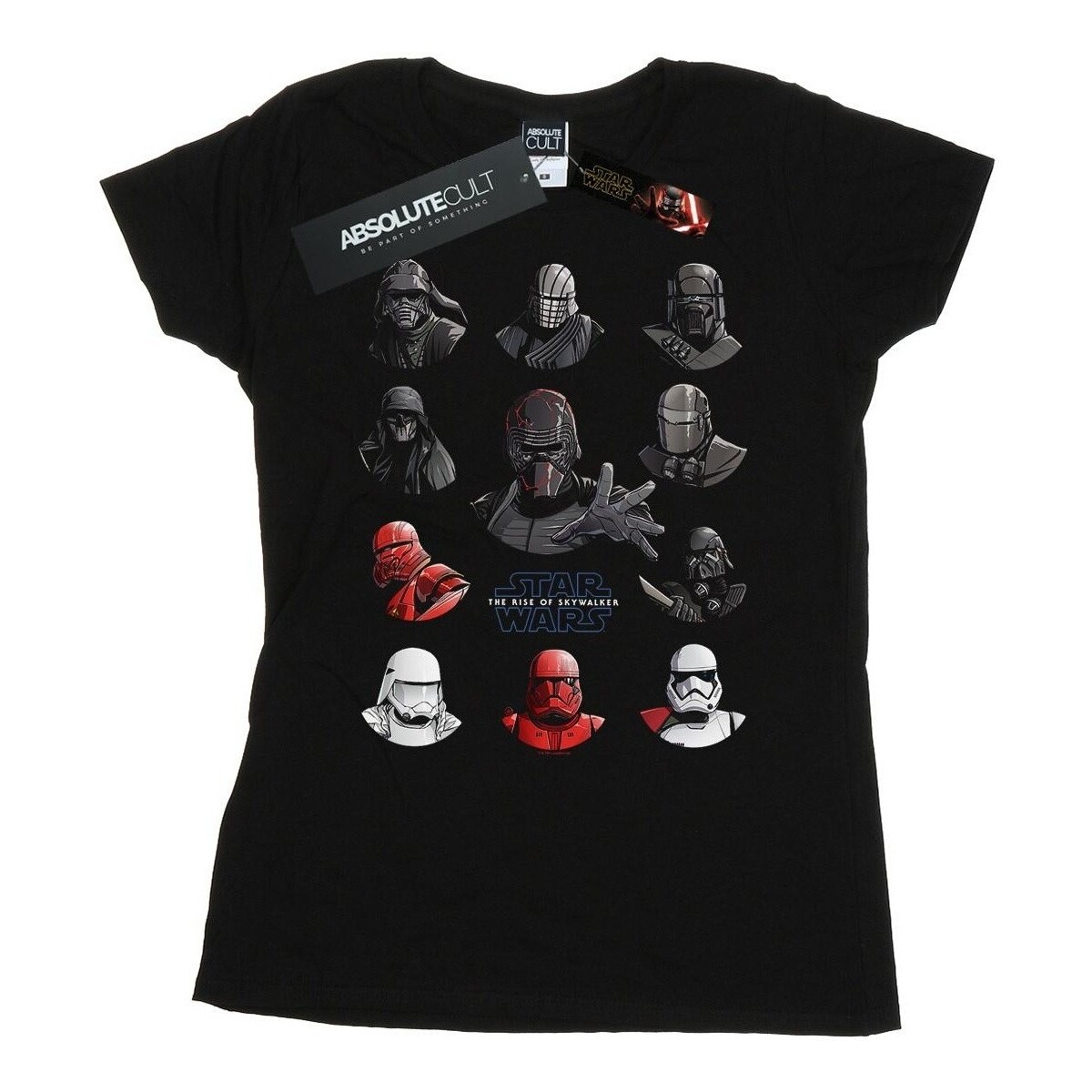 Vêtements Femme T-shirts manches longues Star Wars: The Rise Of Skywalker First Order Character Line Up Noir
