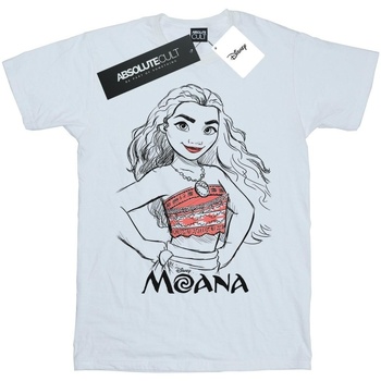 Vêtements Femme T-shirts manches longues Disney Moana Sketch Blanc