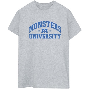 Vêtements Femme T-shirts manches longues Disney Monsters University Logo Gris