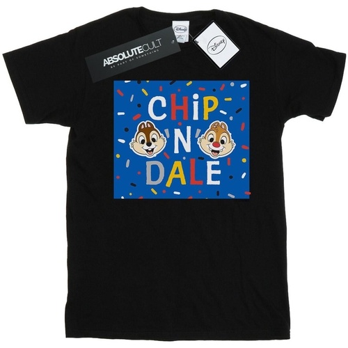 Vêtements Fille T-shirts manches longues Disney Chip N Dale Blue Frame Noir