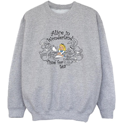 Vêtements Garçon Sweats Disney Alice In Wonderland Time For Tea Gris