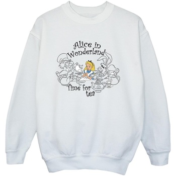 Vêtements Garçon Sweats Disney Alice In Wonderland Time For Tea Blanc