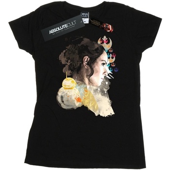 Vêtements Femme T-shirts manches longues Star Wars: The Rise Of Skywalker Rey Collage Noir