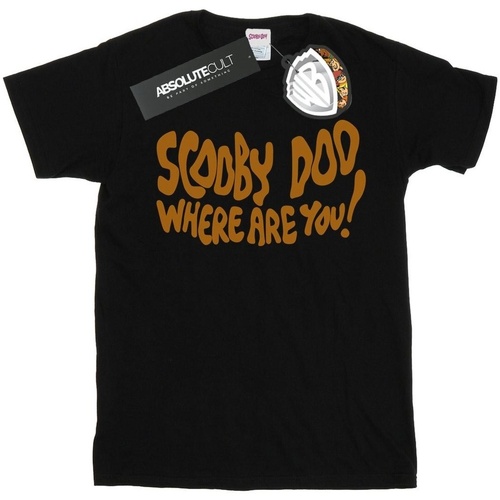 Vêtements Garçon T-shirts manches courtes Scooby Doo Where Are You Spooky Noir