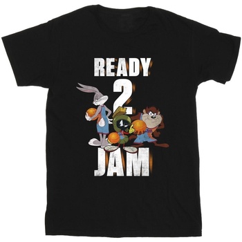 Vêtements Garçon T-shirts manches courtes Space Jam: A New Legacy Ready 2 Jam Noir