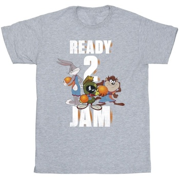 Vêtements Garçon T-shirts manches courtes Space Jam: A New Legacy Ready 2 Jam Gris