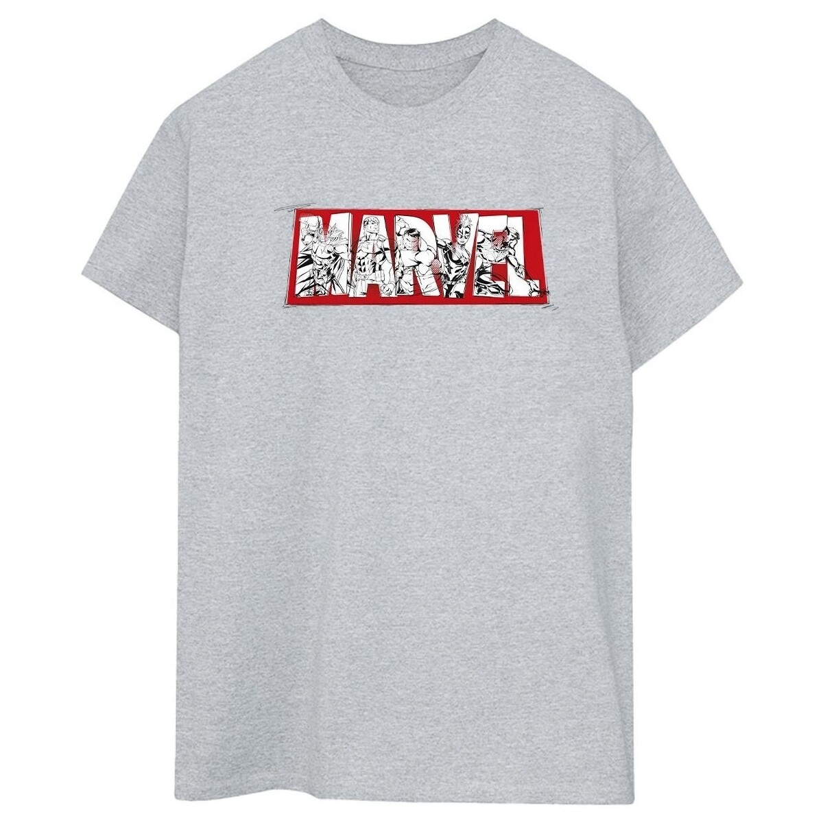 Vêtements Femme T-shirts manches longues Marvel Avengers Infill Gris