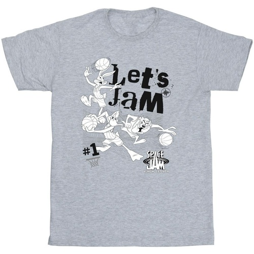 Vêtements Garçon T-shirts manches courtes Space Jam: A New Legacy Let's Jam Gris