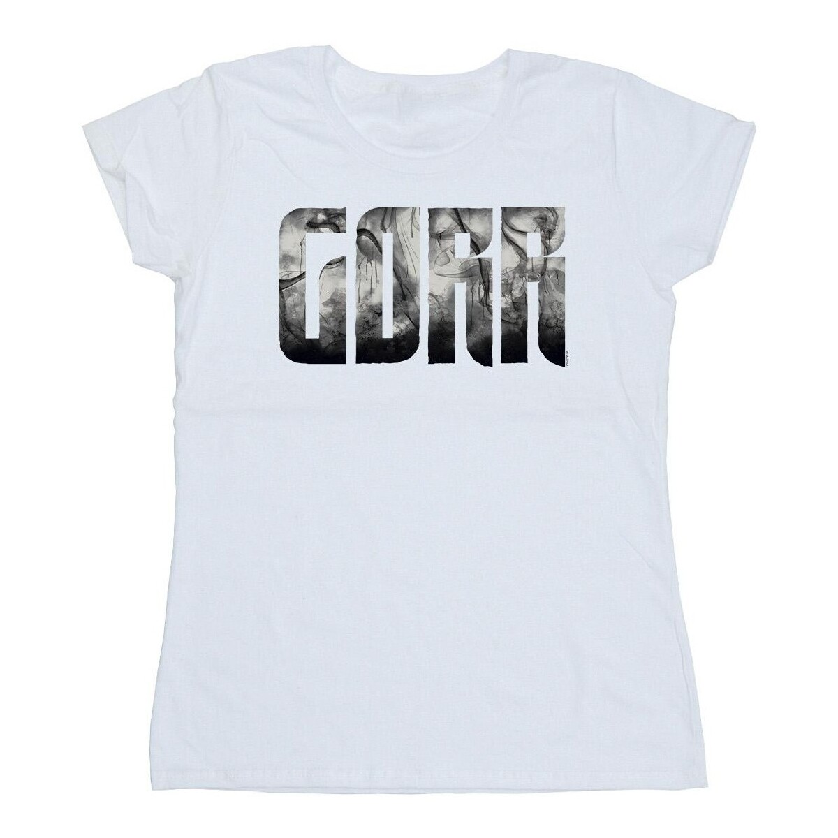 Vêtements Femme T-shirts manches longues Marvel Thor Love And Thunder Gorr Chest Blanc