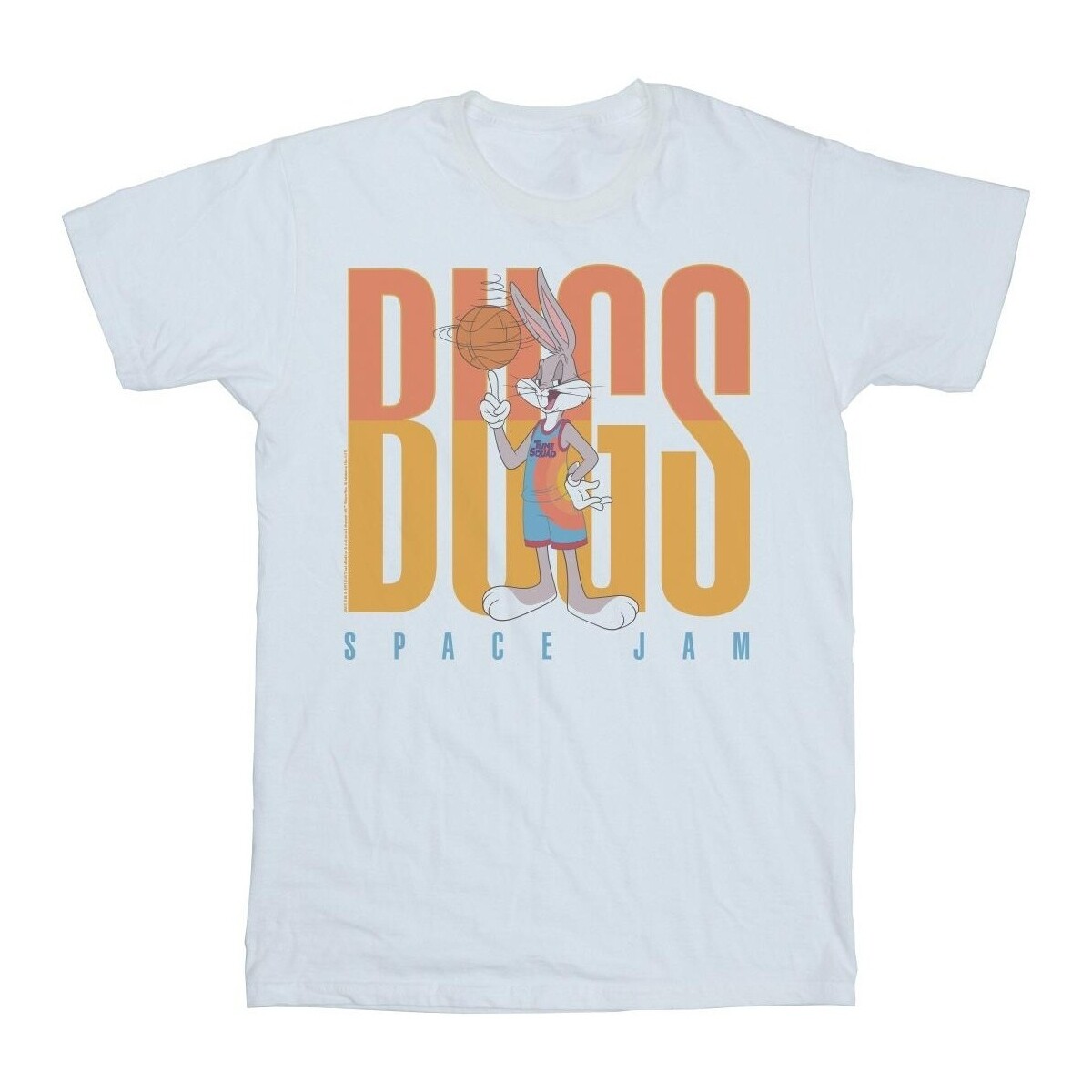 Vêtements Garçon T-shirts manches courtes Space Jam: A New Legacy Bugs Bunny Basketball Spin Blanc