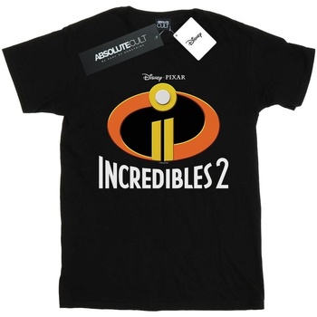 Vêtements Fille T-shirts manches longues Disney Incredibles 2 Emblem Logo Noir