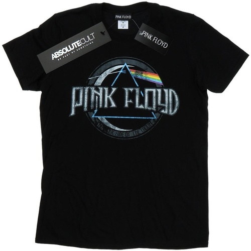Vêtements Fille T-shirts manches longues Pink Floyd Dark Side Of The Moon Circular Logo Noir