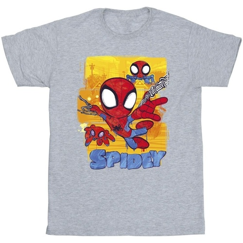 Vêtements Garçon T-shirts manches courtes Marvel Spidey And His Amazing Friends Flying Gris
