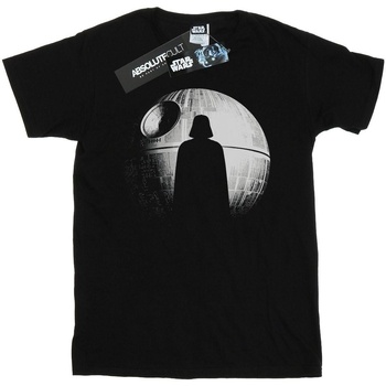 Vêtements Garçon T-shirts manches courtes Disney Rogue One Death Star Vader Silhouette Noir