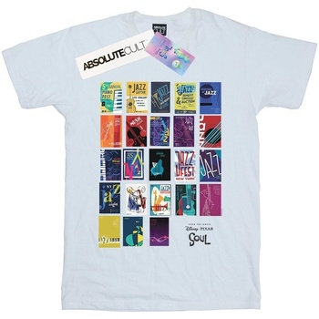 Vêtements Garçon T-shirts manches courtes Disney Soul Jazz Poster Wall Blanc