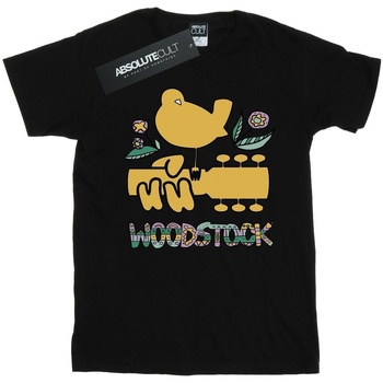 Vêtements Fille T-shirts manches longues Woodstock Bird Aztec Pattern Noir