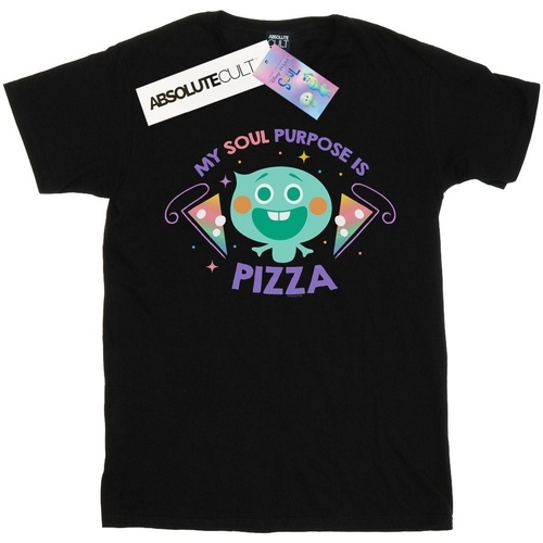Vêtements Garçon T-shirts & Polos Disney Soul 22 Soul Purpose Is Pizza Noir
