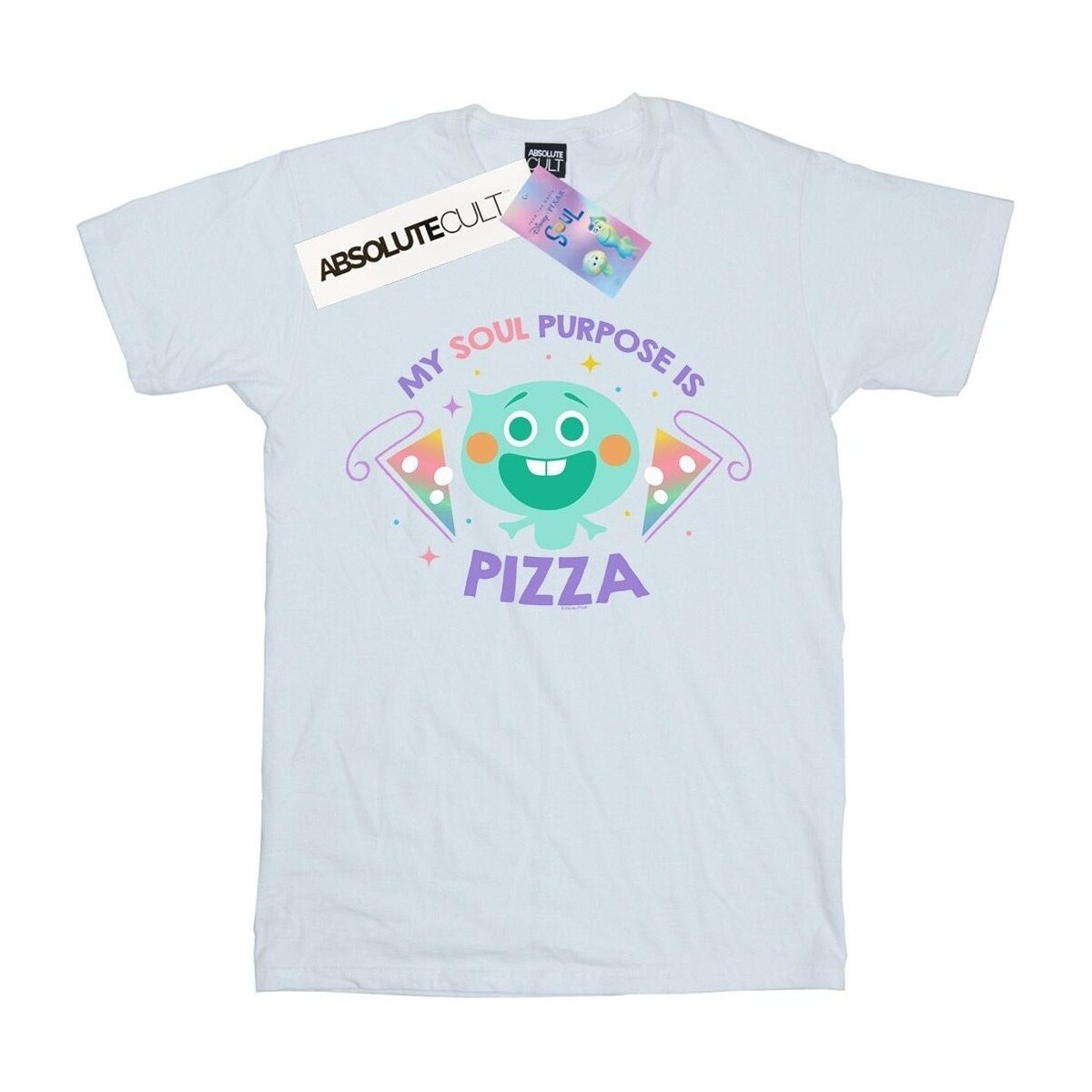 Vêtements Garçon T-shirts manches courtes Disney Soul 22 Soul Purpose Is Pizza Blanc