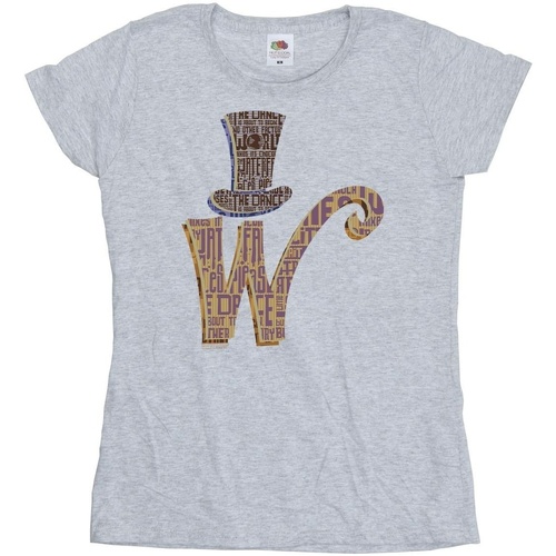 Vêtements Femme T-shirts manches longues Willy Wonka W Logo Hat Gris