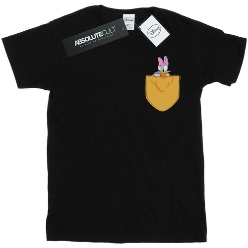 Vêtements Homme T-shirts manches longues Disney Daisy Duck Faux Pocket Noir