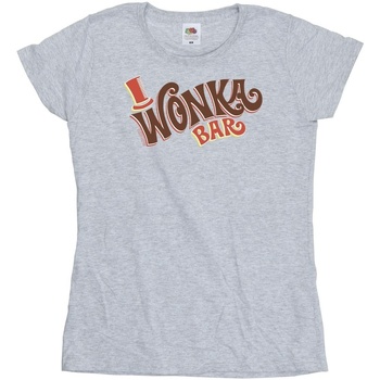 Vêtements Femme T-shirts manches longues Willy Wonka Bar Logo Gris