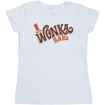 Vêtements Femme T-shirts manches longues Willy Wonka Bar Logo Blanc