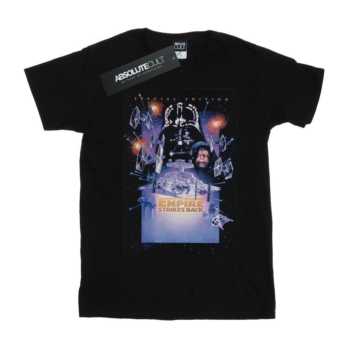 Vêtements Garçon T-shirts manches courtes Disney Episode V Movie Poster Noir